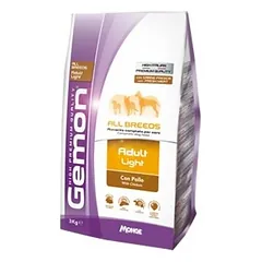 Gemon All Breeds Light With Chicken sausas maistas šunims su antsvoriu, 3 kg