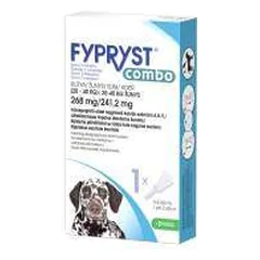KRKA Fypryst Combo antiparazitinis užlašinamasis tirpalas mažų veilsių šunims, 20-40 kg, 268 mg, N1