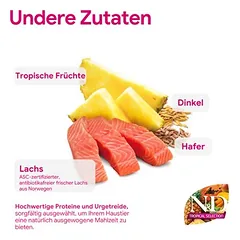 N&D Dog Tropical Selection Adult Medium/Maxi su lašiša, sausas maistas šunims — 3 nuotrauka