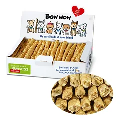 BOW WOW Jerky snack skanėstai šunims iš jautienos ir plaučių, 50 vnt