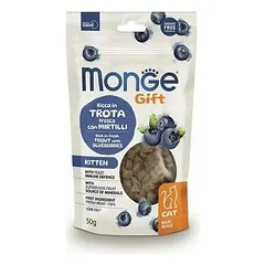 Monge Cat Gift Meat Minis Kitten Rich in Fresh Trout with Blueberries 50 g