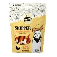Mr. Bandit Skipper vištienos kauliukų skanėstas šunims, 500 g