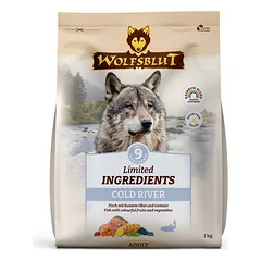 WOLFSBLUT Adult Limited INGREDIENTS Cold River sausas maistas šunims su upėtakiu, 1 kg