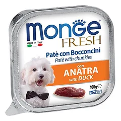 Monge Fresh Adult Chunkies Duck paštetas šunims