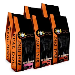 KOMP067 Real Dog 6*20kg Horse -2, Chicken XL -2, Pork -1, Salmon- 1