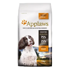 APPLAWS Dog Dry Adult mažų ir vidutinių veislių su vištiena 7,5 kg