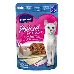 Vitakraft Poésie® DÉLI SAUCE + menkė, drėgnas maistas katėms 85 g