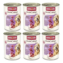ANIMONDA GranCarno Adult Dog Skonis: jautiena + ėriena 6x400g