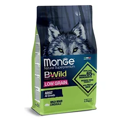 Monge Dry Dog BWILD - All Breeds Adult Boar (šerniena) 2.5 kg