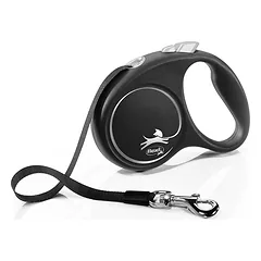 FLEXI Black Design pavadėlis šunims S,  5m/15kg parduotuvėje petshop.lt