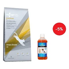TROVET ASD Urinary Struvite (katei) 10kg + LAB V Lašišų aliejus šunims ir katėms 500ml