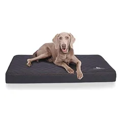 Knuffelwuff Orthopädische Hundematte Juna aus laser-gestepptem Kunstleder