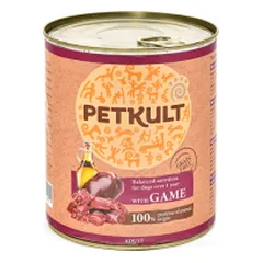 Petkult Adult konservai šunims su žvėriena, 800 g