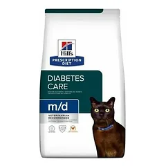 Hill's Prescription Diet Cat M/D Diabetes/Weight Management, veterinarinis maistas katėms 1,5 kg