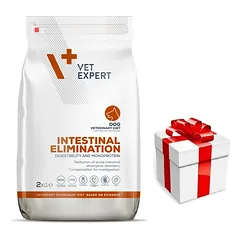 VETEXPERT Veterinary Diet Dog Intestinal Elimination 2kg + Staigmena ŠUNIUI
