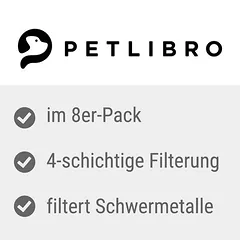 Petlibro Dockstream Ersatzfilter, Petlibro Dockstream Ersatzfilter 8 Stück, weiß — 2 nuotrauka