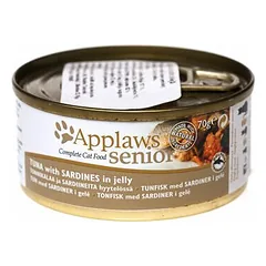Applaws Tuna With Sardines In Jelly visavertis drėgnas maistas vyresnio amžiaus katėms, 70 g