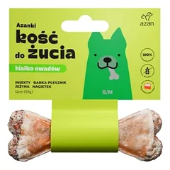 AZANKI Kaulas su vabzdžiais ir gervuogėmis šuniui S/M 12cm