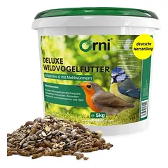 Orni Deluxe Streufutter mit Mehlwürmern für Wildvögel
