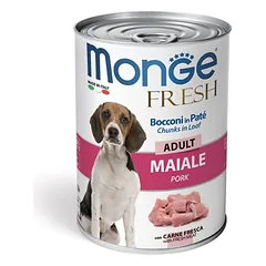 Monge Fresh Adult Chunks Pork paštetas šunims
