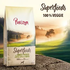 Purizon Superfoods Veggie Süßkartoffeln mit Linsen, Apfel & Kürbis