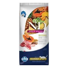 FARMINA N&D TROPICAL SELECTION - CAT Dry Lamb, Spelt, Oats NEUTERED 10 kg