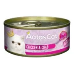 Aatas Cat Creamy konservuotas pašaras katėms Chicken&Crab 80 g