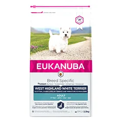 Eukanuba West Highland Terrier Adult Chicken sausas maistas šunims 2.5 kg