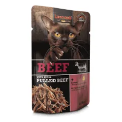 Leonardo Pulled Beef konservai su jautiena ir plėšyta jautiena katėms - Pet24