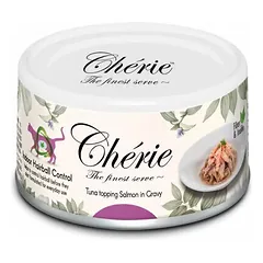 Cherie Cat Tuna Topping Salmon in Gravy Hairball Control 80 g