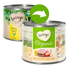 Feringa Bio meniu Kitten drėgnas maistas kačiukams 6 x 200 g