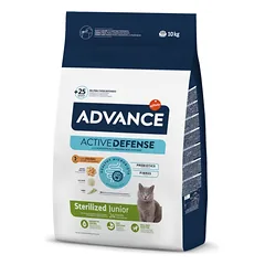 Advance Junior sausas maistas sterilizuotoms katėms su vištiena 10 kg