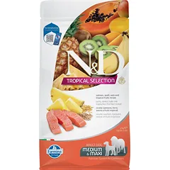 FARMINA N&D TROPICAL SELECTION - DOG Dry Salmon ADULT MED&MAX 2 kg