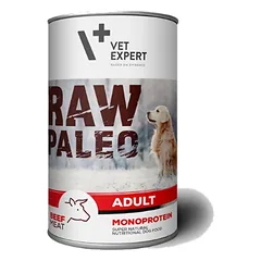 Vetexpert RAW PALEO adult beef 400g - jautiena skardinėje