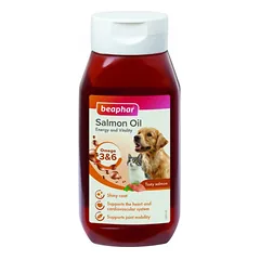 Beaphar Salmon Oil lašišų aliejus šunims ir katėms, 425 ml