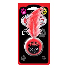 PET NOVA Plastic Ball kamuoliukas su plunksna 3vnt