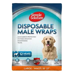 Simple Solution vienkartinės sauskelnės šunims patinams, Vidutiniams 11–25 kg — 4 nuotrauka
