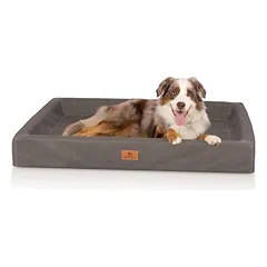 Knuffelwuff orthopädisches Hundebett Austin aus Kunstleder