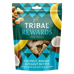 Sausainiai šunims su kokosu, bananais ir žemės riešutų sviestu – Coconut, Banana & Peanut Butter, 125 g – Tribal Rewards — 2 nuotrauka