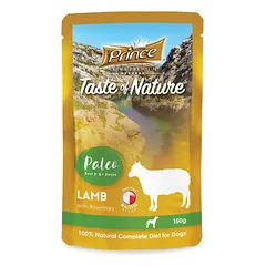 PRINCE Taste of Nature Paleo šlapias ėdalas šunims su ėriena ir rozmarinais, 150g