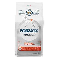 Forza10 Renal Active dietinis sausas maistas suaugusiems šunims, sergantiems ūminiu ir lėtiniu inkstų nepakankamumu, 4 kg