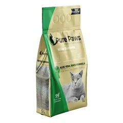 White Pure Paws sulimpantys kačių kraikas (alavijas) 5L