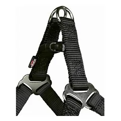 Trixie Premium One Touch petnešos šunims, L 65-80 cm, juodos — 2 nuotrauka