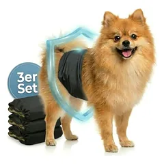 HUND IST KÖNIG plaunamos sauskelnės šunims patinams (3 vnt.), itin sugeriančios ir patogios, XL (59 - 65cm) — 2 nuotrauka
