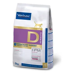 Virbac HPMD D1 DERMATOLOGY SUPPORT veterinarinė dieta katėms 3kg
