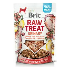 Brit Dog Raw Treat liofilizuoti Urinary su kalakutiena, skanėstai šunims 40 g — 2 nuotrauka