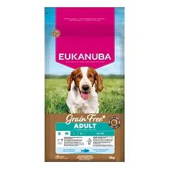 EUKANUBA GF sausas pašaras mažų ir vidutinių veislių šunims su žuvimi, S/M, 3 kg