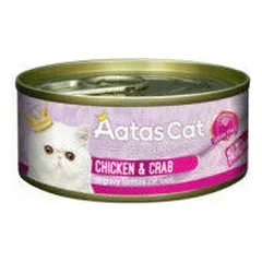 Aatas Cat Creamy konservas katėms Chicken&Crab 80 g parduotuvėje 1petshop.lt