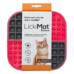 LickiMat Slomo Cat - laižymo kilimėlis katėms, Fioletowy / Twarda — 4 nuotrauka