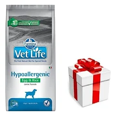 FARMINA Vet Life Dog Hypoallergenic Egg & Rice 12kg + STAIGMENA ŠUNIUI